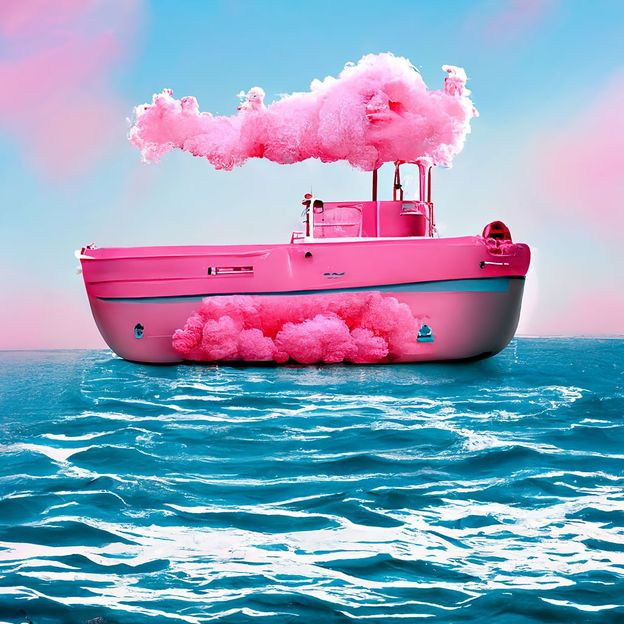 "El barco de los sueños de algodón de azúcar" (Crédito: Alexander Reben/Gen.art)