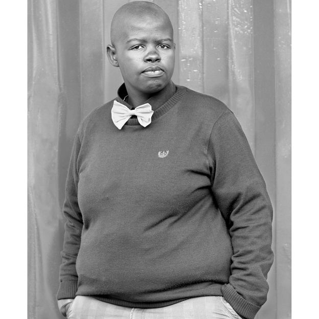 From the Faces and Phases series, Lungile Cleo Dladla, KwaThema Community Hall, Springs, Johannesburg (2011) (Credit: Zanele Muholi/ Stevenson/ Yancey Richardson)