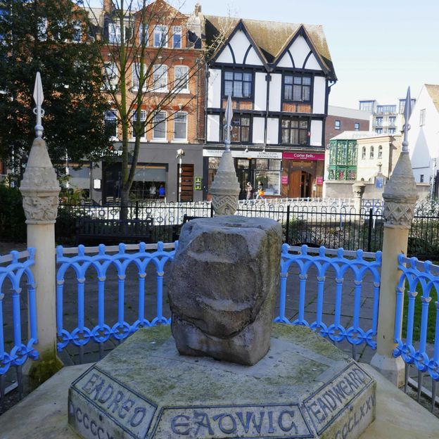 Kingston's Coronation Stone is believed to have been used in the coronation of seven Anglo-Saxon kings (Credit: Amy McPherson)