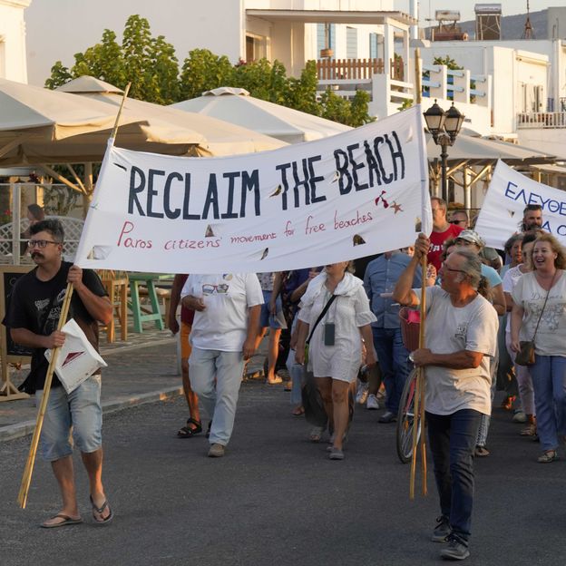 What to know about the 'beach towel revolt' taking back Greek beaches