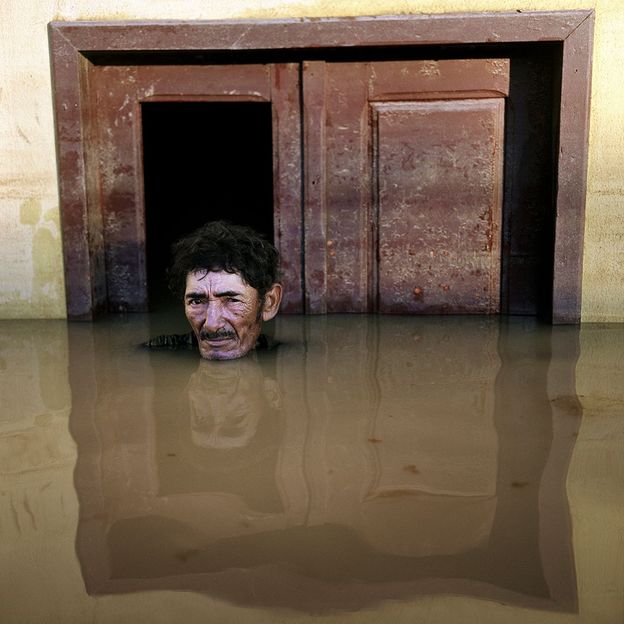 João Pereira de Araújo, Taquari District, Rio Branco, Brazil, March 2015, from the series Drowning World (Credit: Gideon Mendel)