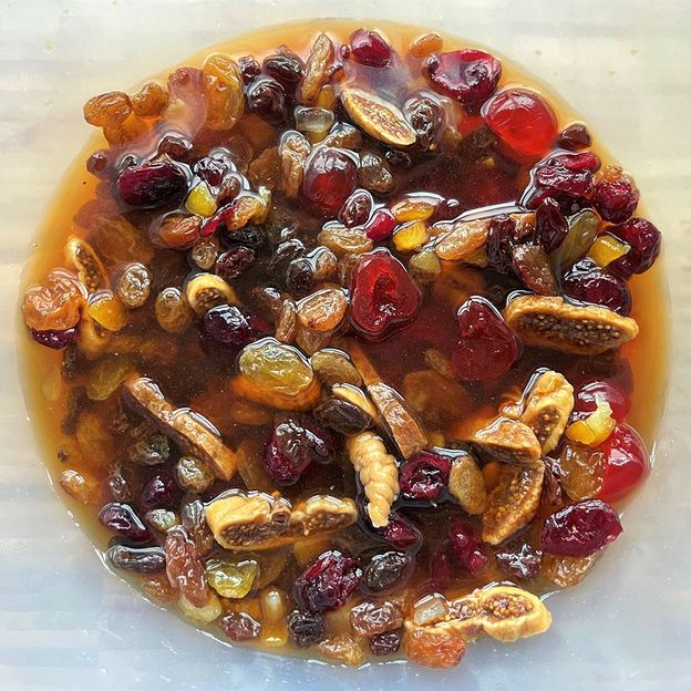 For the best brack, dried fruit is soaked overnight in "almost cold" tea (Credit: Kate Ryan)