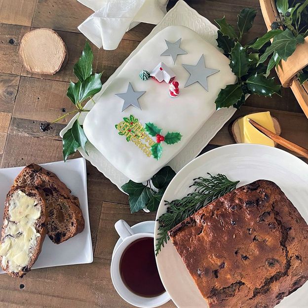 Winter brack can be served simply with butter, or topped with marzipan and royal icing for Christmas (Credit: Kate Ryan)