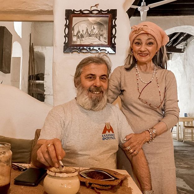 Gioras is run by husband-and-wife George Vamvakouris and Cloe Papaioannou (Credit: Chloé Braithwaite)