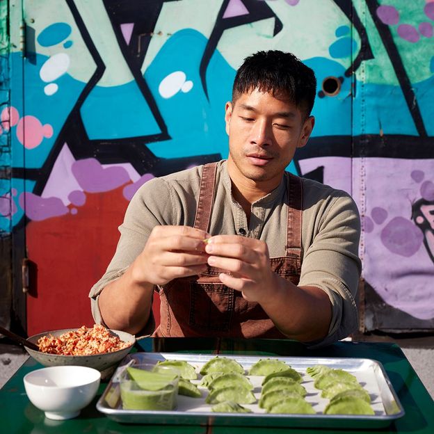 TikTok star Jon Kung recently published his first cookbook, Kung Food (Credit: Johnny Miller)