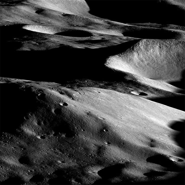 The lander will touch down on the Malapert-A crater near the Moon’s South Pole (Credit: Nasa)