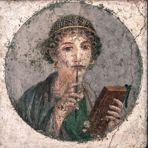 Sappho, a lyric poet writing in Ancient Greece around 2,600 years ago, may be the archetypical tortured poet (Credit: Getty Images)