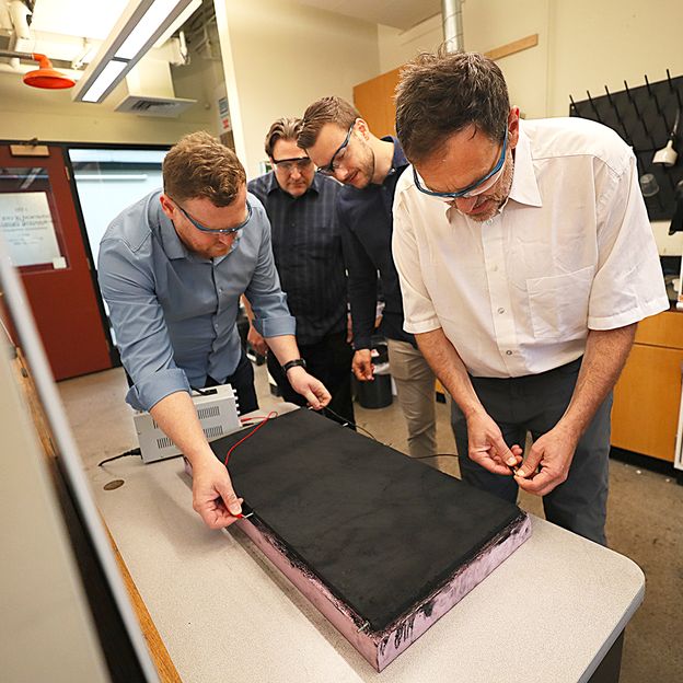 The researchers at MIT are working on scaling up their carbon cement supercapactor so it can be used in a number of different applications (Credit: Getty Images) The researchers at MIT are working on scaling up their carbon cement supercapactor so it can be used in a number of different applications (Credit: Getty Images)