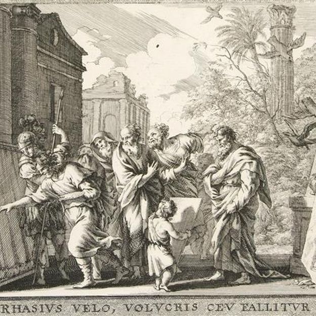 Scene depicting Zeuxis and Parrhasius's head-to-head art contest (Credit: Getty Images) Scene depicting Zeuxis and Parrhasius's head-to-head art contest (Credit: Getty Images)