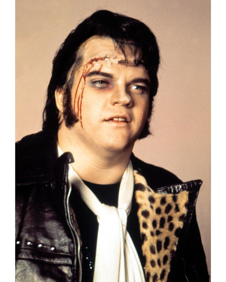 Meatloaf plays a delivery boy called Eddie, who donates part of his brain to Frank’s creation Rocky (Credit: Alamy)