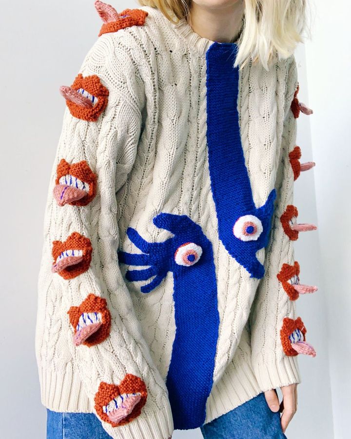 Icelandic designer Ýr Jóhannsdóttir is known for her Cubist-inspired sweaters (Credit: Ýr Jóhannsdóttir)
