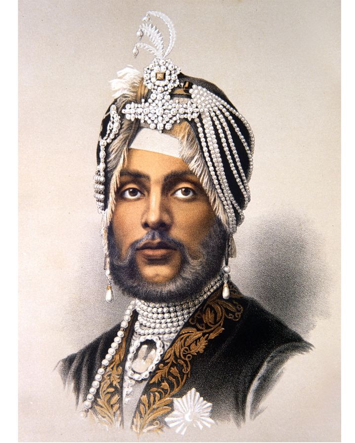 Maharaja Duleep Singh adorned in pearls, which signified status (Credit: Alamy)