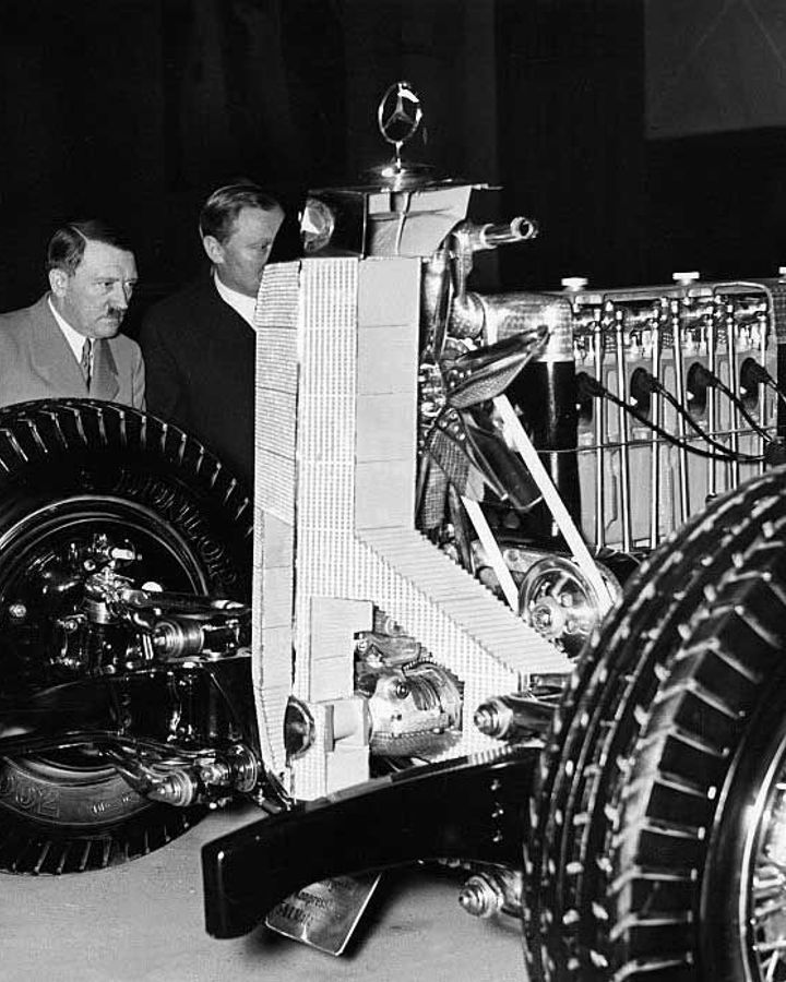 Hitler inspects advanced German engineering of the time - what if it had given the Nazis an unbeatable advantage? (Credit: Getty Images)