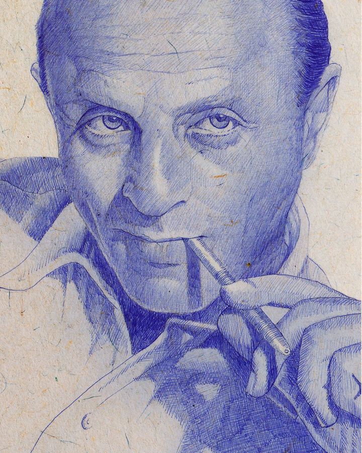 Ballpoint Pen Drawings for Memory  Samir Bharadwaj