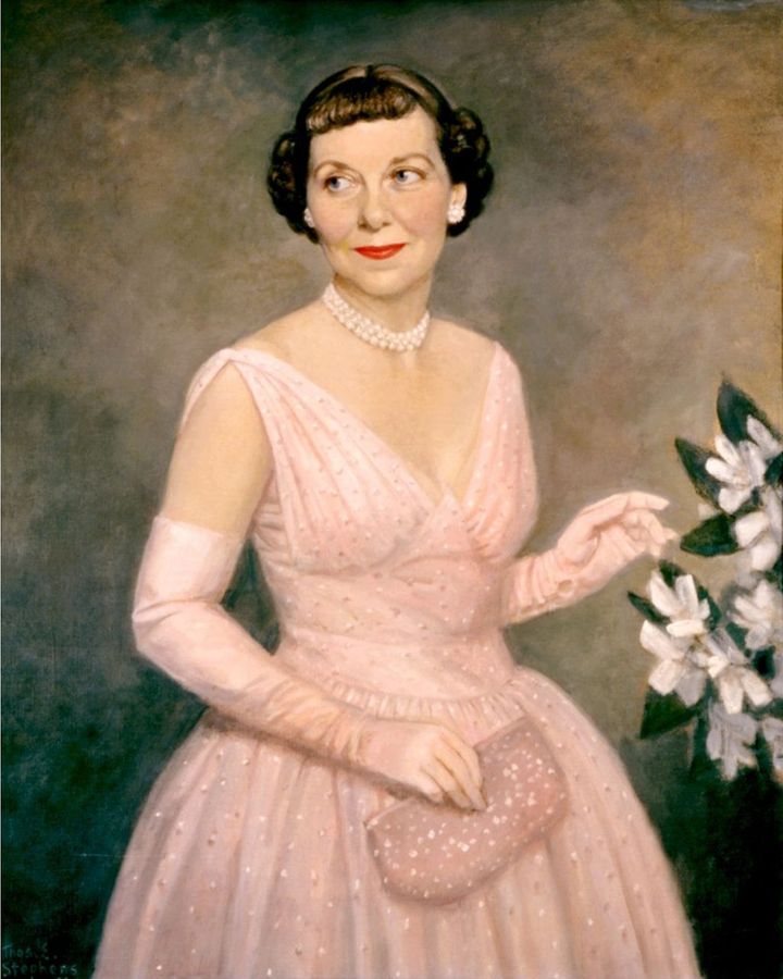 Mamie Eisenhower outwardly represented middle-class domesticity – but in fact challenged convention (Credit: Thomas Edgar Stephens/ The White House Historical Association)