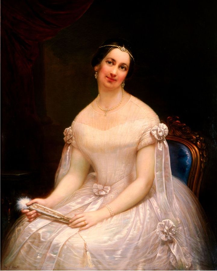 Julia Tyler resembles a princess in her portrait – as first lady, she also acted like one (Credit: Francesco Anelli/ The White House Historical Association)