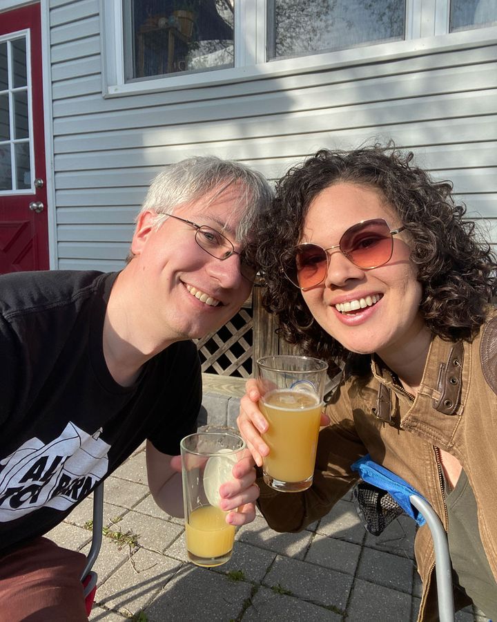 Kae Lani Palmisano and her husband go out of their way to mark tiny moments – and an excuse to raise a glass to anything (Credit: Kae Lani Palmisano) Kae Lani Palmisano and her husband go out of their way to mark tiny moments – and an excuse to raise a glass to anything (Credit: Kae Lani Palmisano)