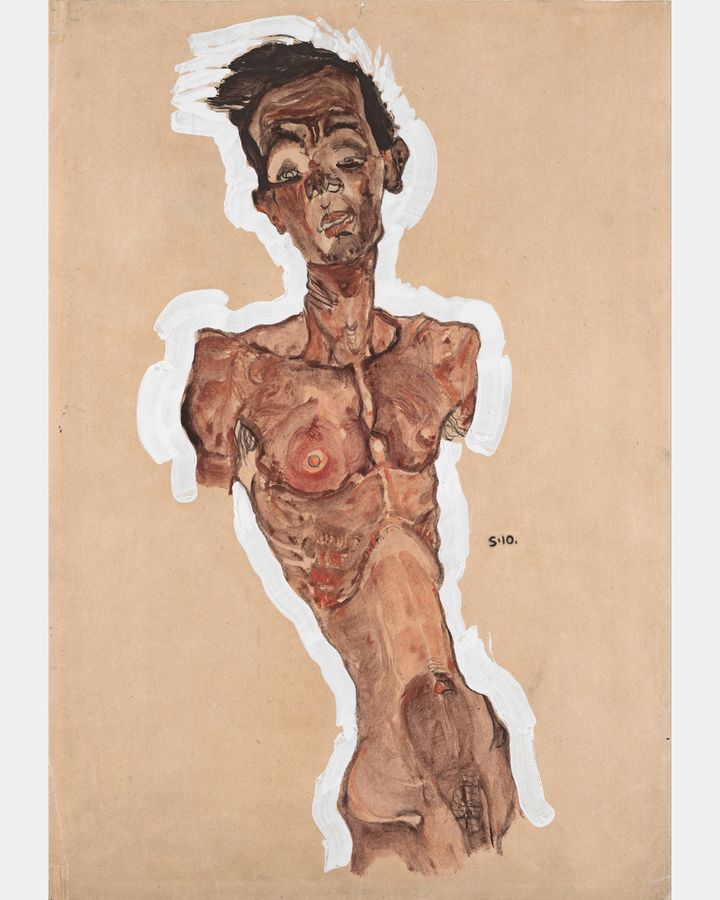 Egon Schiele was among the artists who in the early 20th Century turned their gaze on their own bodies – though their depictions were rarely flattering (Credit: Alamy)