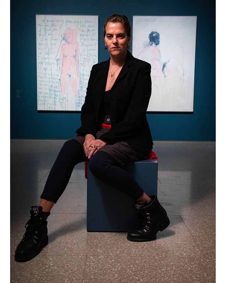 An exhibition at the RA combines the works of Tracey Emin (pictured) and Edvard Munch (Credit: Courtesy of Galleria Lorcan O’Neill Roma /Tracey Emin / David Parry)