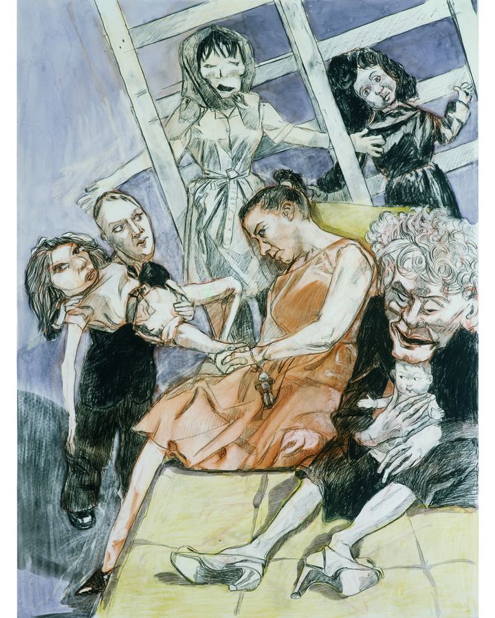 Detail of The Human Cargo triptych (2007-8), a powerful vision of people trafficking (Credit: Collection Ostrich Arts Limited, courtesy of Victoria Miro, London/Venice/Paula Rego)
