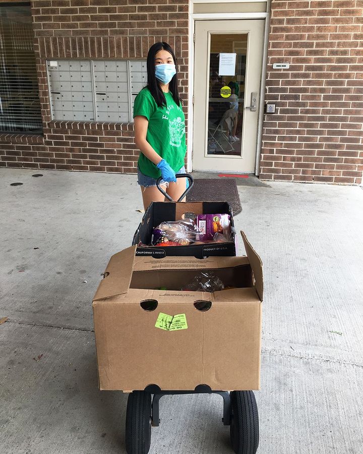 To ensure people could still get access to healthy food during the pandemic, the Fresh Hub team began delivering to people's doors (Credit: Fresh Hub)