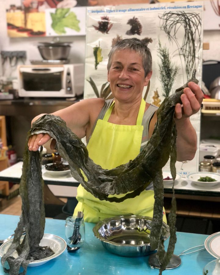 In her seaweed cooking workshops, Scarlette Le Corre demonstrates ancient conservation methods and family recipes (Credit: Nicola Williams) In her seaweed cooking workshops, Scarlette Le Corre demonstrates ancient conservation methods and family recipes (Credit: Nicola Williams)