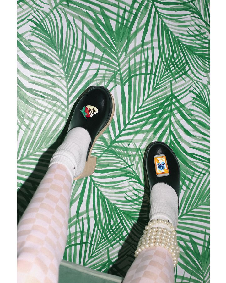 The recent revival of interest in clogs has led to some inventive designs, including Santa Venetia's collaboration with Panache (Credit: Santa Venetia)