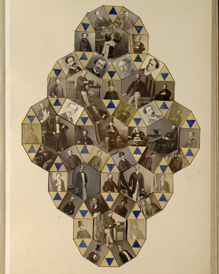 Collages like this by Sir Edward Charles Blount took a modern geometric shape (Credit: The University of Texas at Austin)