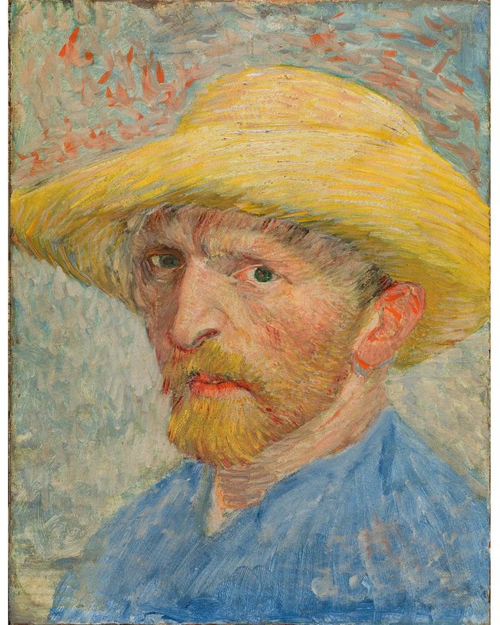 Van Gogh's powerful Self-Portrait with Straw Hat is on display at an exhibition at the Courtauld, London (Credit: The Detroit Institute of Arts, Bridgeman Images)