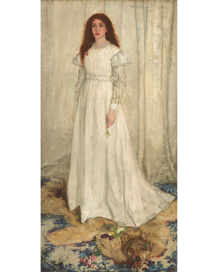 L'emblématique Symphony in White, No 1: The White Girl (1862), ou Woman in White, de Whistler a été interprétée de nombreuses façons (Credit: National Gallery of Art, Washington)