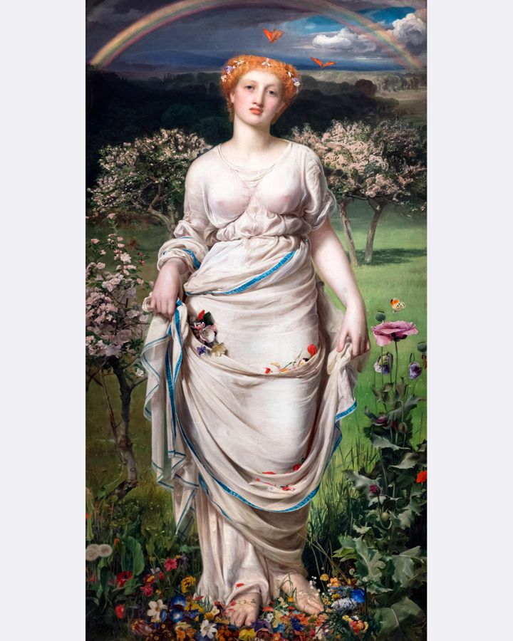 Frederick Sandys' Gentle Spring (1865) is among the many works to be influenced by Whistler's Woman in White (Credit: Alamy)