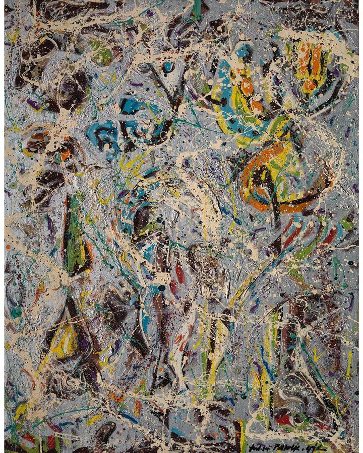 Pollock's Galaxy (1947) reveals the influence of Sobel (Credit: DACS)