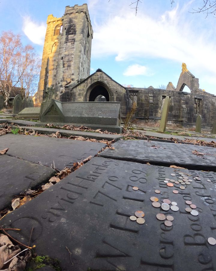 "King" David Hartley is buried in Heptonstall, in the same churchyard as Sylvia Plath (Credit: Steve Hartley)
