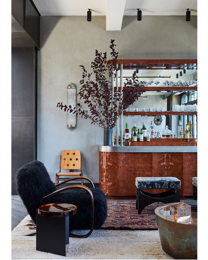 A French Art Deco cabinet is incorporated into a New York loft apartment designed by interiors firm Jesse Parris-Lamb (Credit: Nicole Franzen)