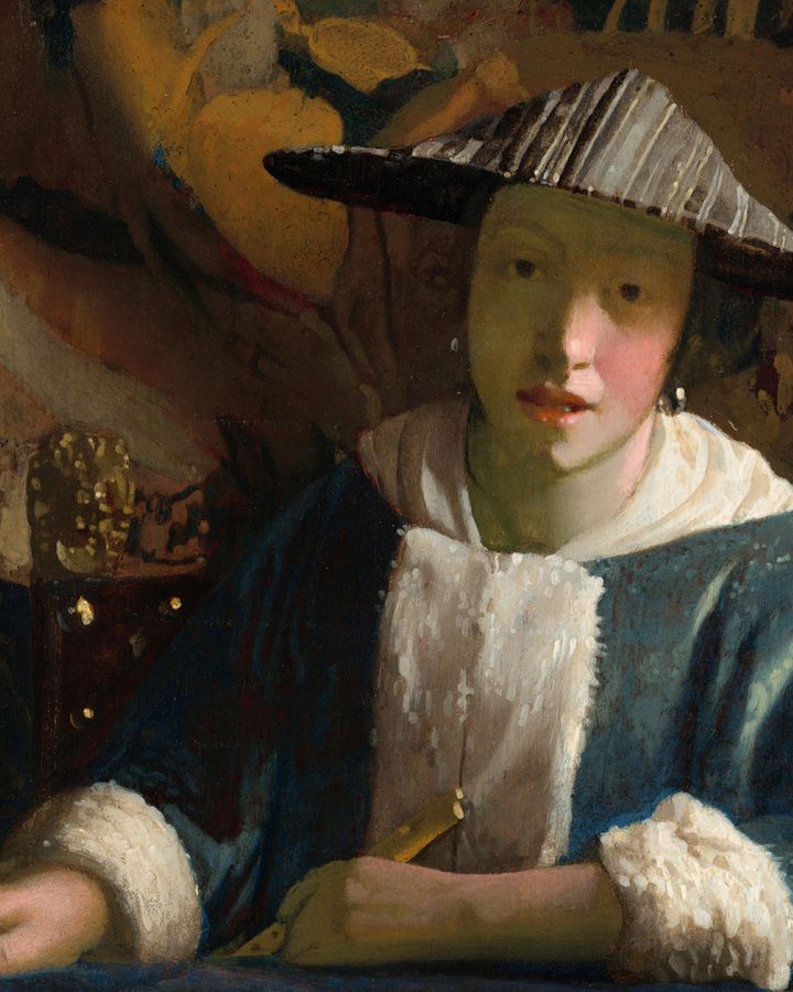 A National Gallery of Art team used pigment analysis to find that Girl with a Flute (1665-1670) was not painted by Vermeer (Credit: National Gallery of Art)
