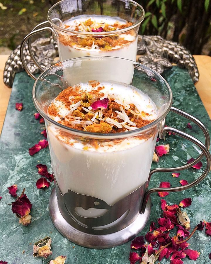 Blanche Shaheen's sahlab is a winter holiday drink her mother taught her to make (Credit: Blanche Shaheen)