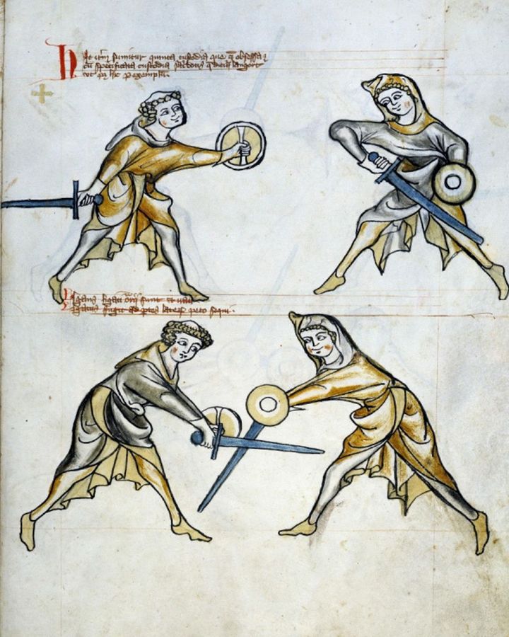 medieval sword fight