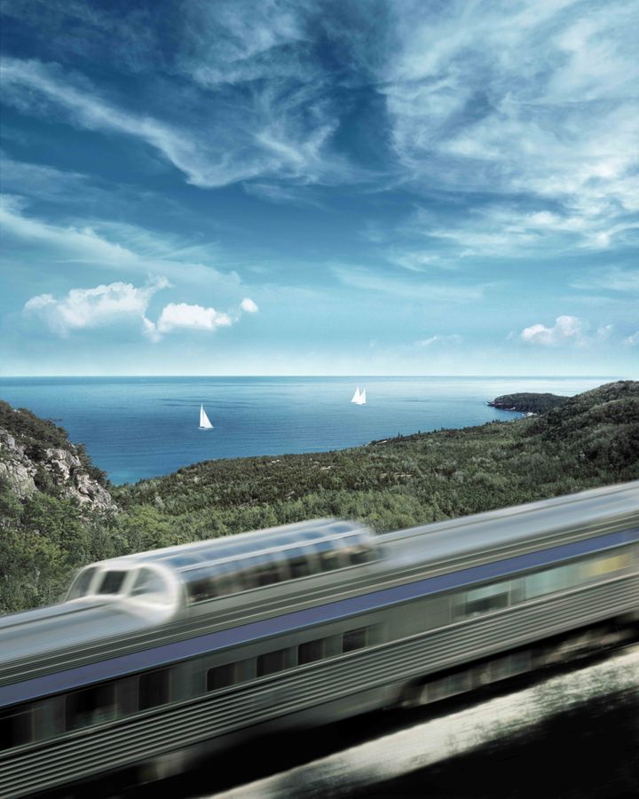 The 24-hour route allows passengers to immerse themselves in the coastal Canadian landscape (Credit: VIA Rail)
