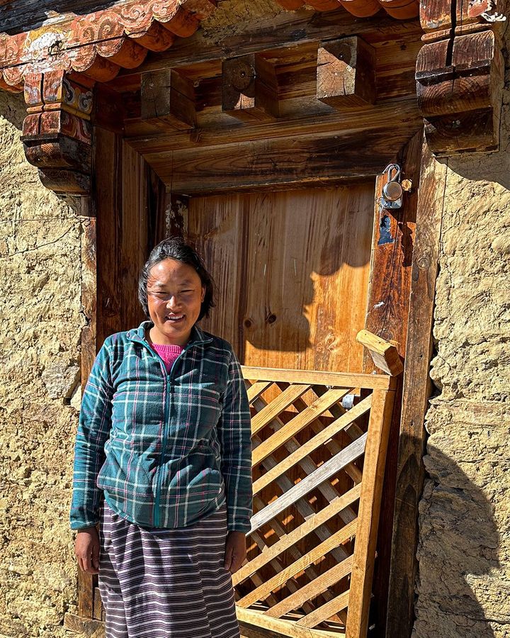 Dechen Zangmo welcomes guests and teaches cooking classes in her farmhouse (Credit: Nicole Melancon)