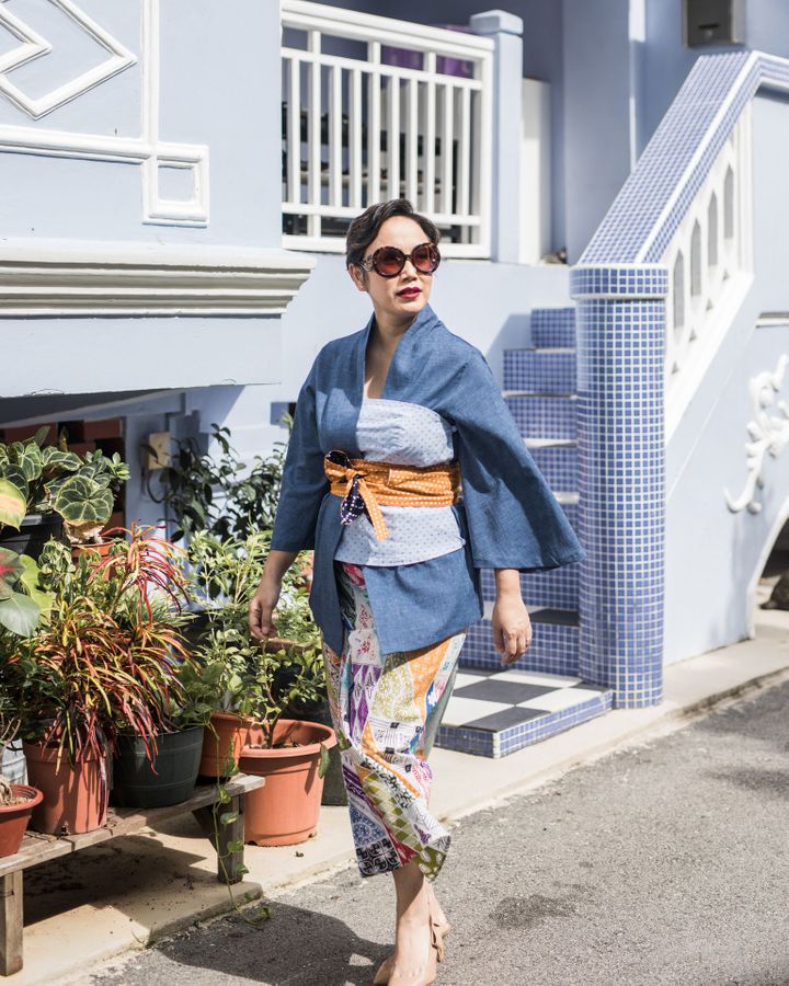 Singaporean fashion designer Oniatta Effendi creates modern versions of the kebaya (Credit: Oniatta Effendi)