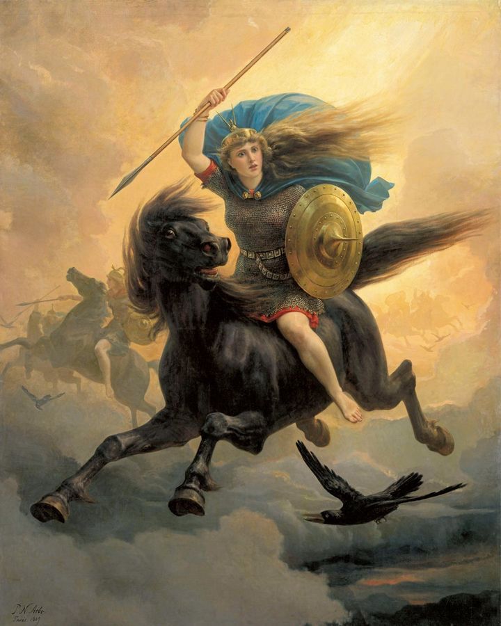 The Valkyrie (1869), a painting by Peter Nicolai Arbo, is featured in a new book The Norse Myths that Shape the Way We Think (Credit: Nasjonalmuseet, Oslo/ Photo by Børre Høst)
