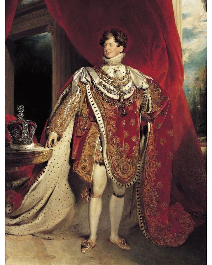 George lV, portrayed here in an 1821 portrait by Sir Thomas Lawrence, was an enthusiastic follower of fashion (Credit: Alamy)