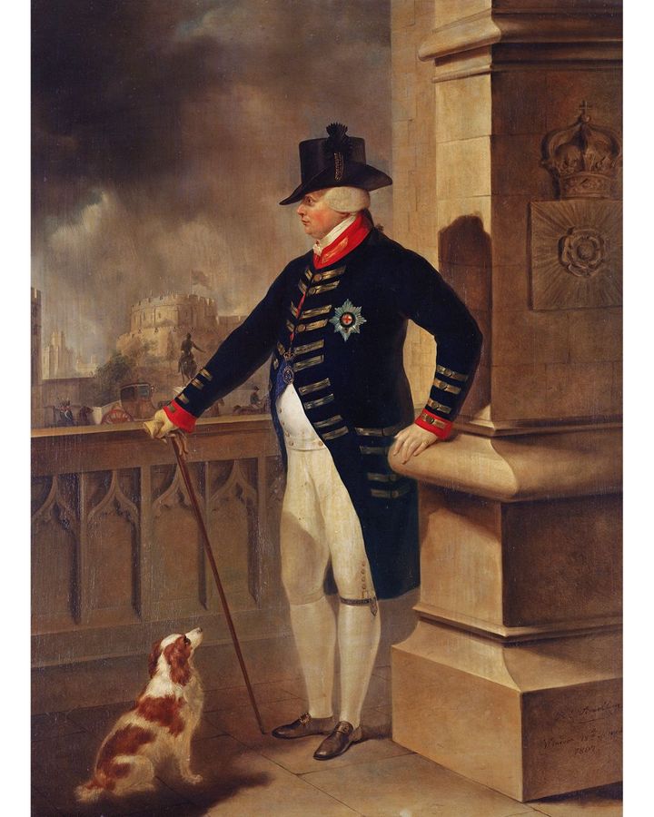George III devised the Windsor Uniform, worn by the King along with other Royals (Credit: Royal Collection Trust /His Majesty King Charles III 2023)