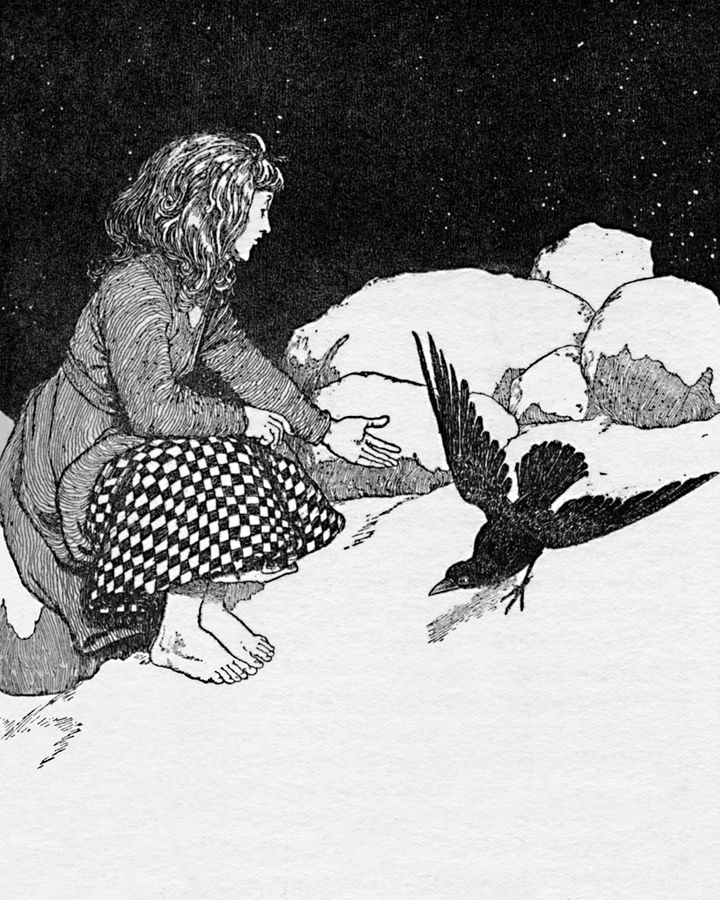 The Snow Queen, portrayed by W Heath Robinson in the 1930 edition of Hans Christian Andersen’s Fairy Tales (Credit: Getty Images)