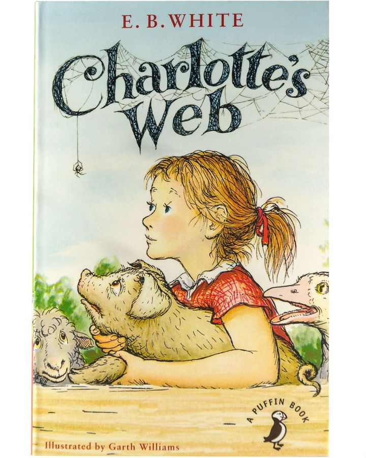 La tranquila y divertida Charlotte y el valiente cerdo Wilbur en Charlotte's Web tienen cualidades heroicas (Crédito: Alamy)