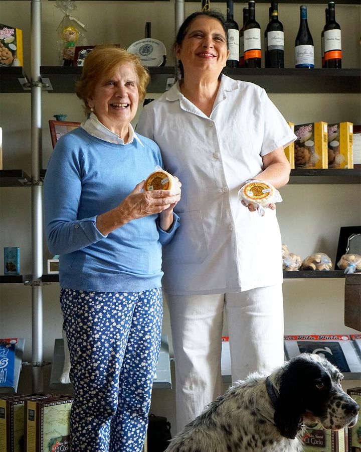 Marigel and Natalia Alvarez are some of the few remaining producers of Casín cheese (Credit: Linni Kral)