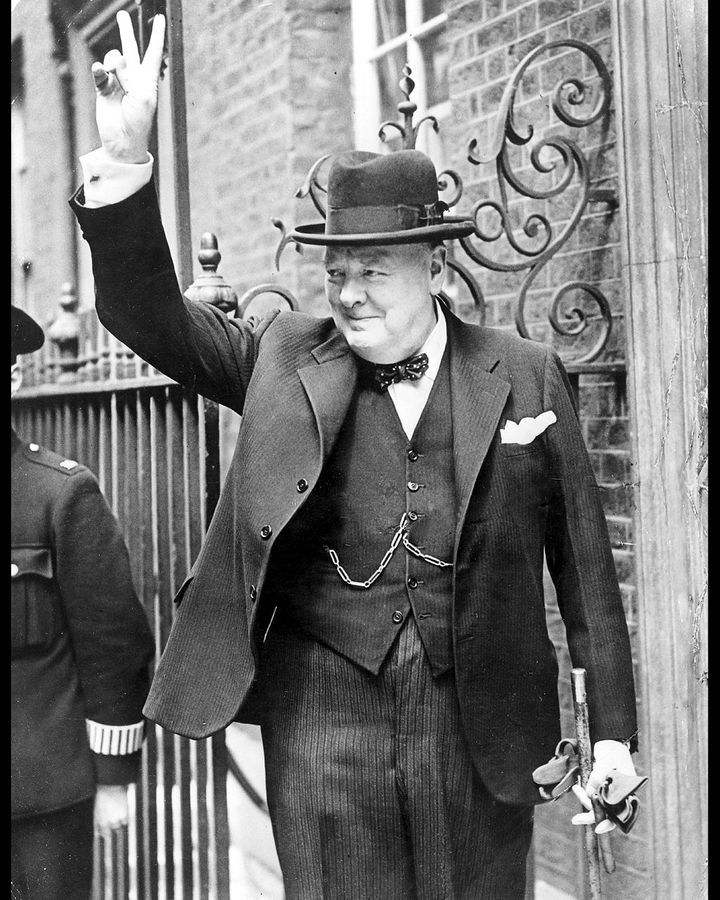 Winston Churchill in 1943, the year of the film's release – by which point the war had turned back in the UK's favour (Credit: Alamy)