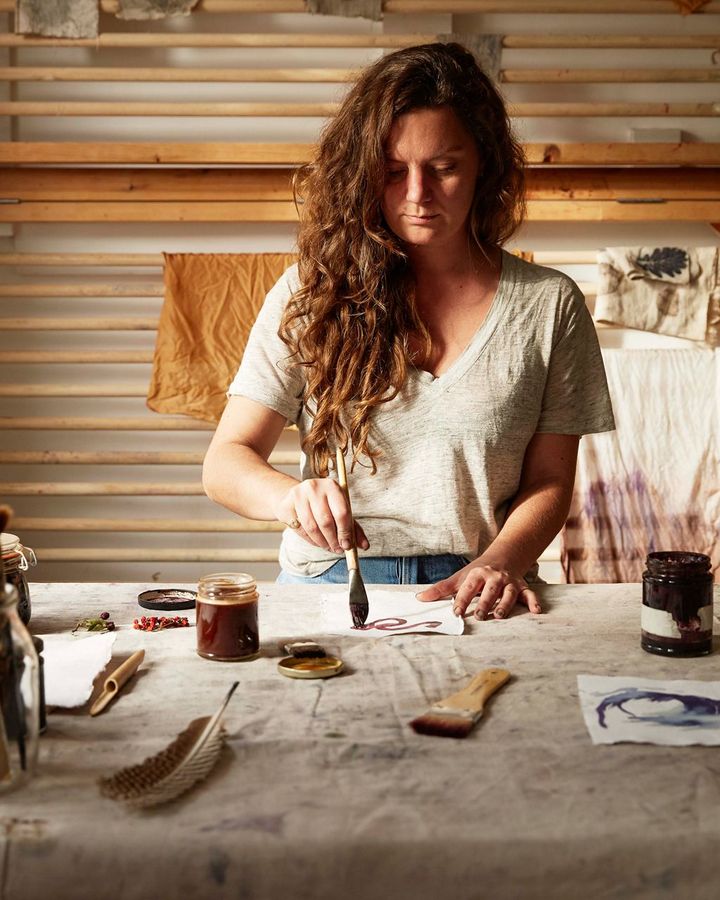 Babs Behan is a natural-dye enthusiast – she describes the process as 