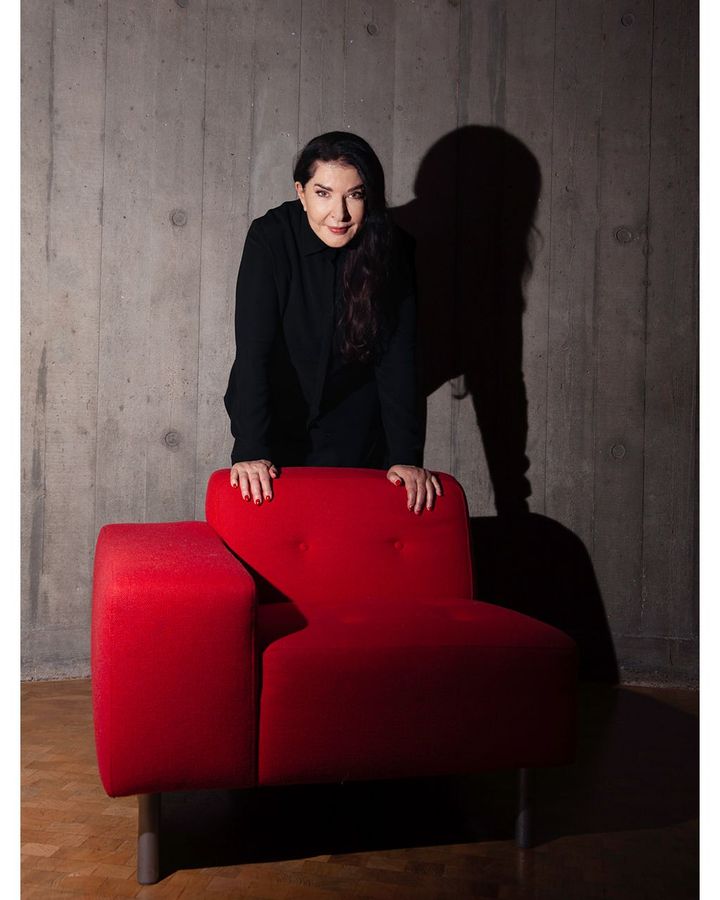 Marina Abramović at London's Southbank Centre, where she is doing a 'takeover' with her performance art institute (Credit: Javier Hirschfeld)