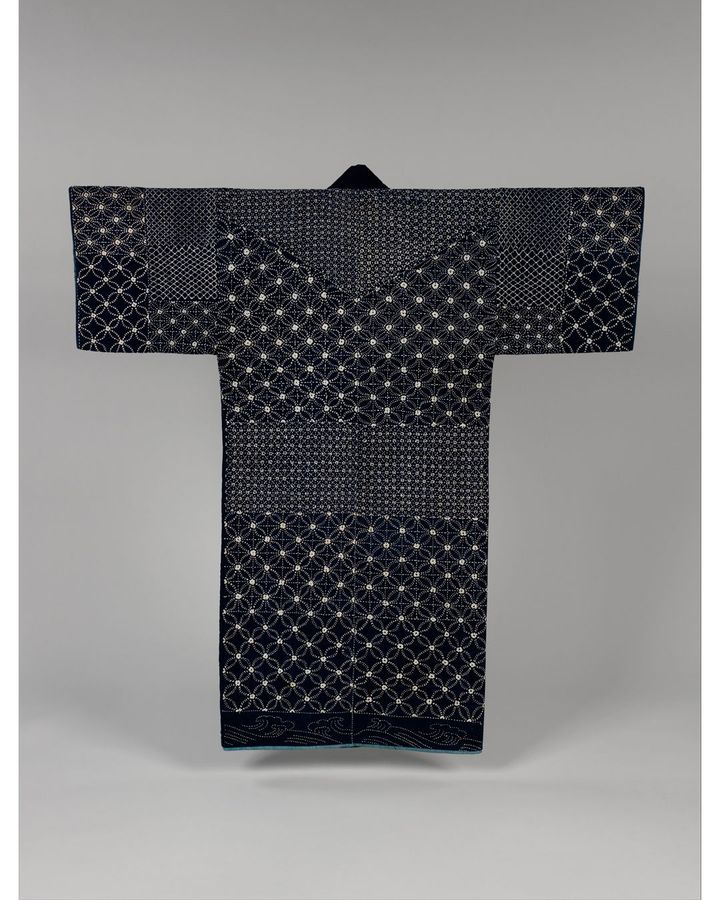 A fisherman's jacket – or donza – created in the Meji Period is a stunning example of sashiko craftsmanship (Credit: Metropolitan Museum of Art)
